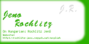 jeno rochlitz business card