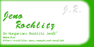 jeno rochlitz business card